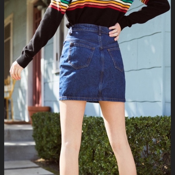 Brandy Melville • John Galt • Medium Indigo Crosby Denim Jean Skirt - Picture 2 of 7